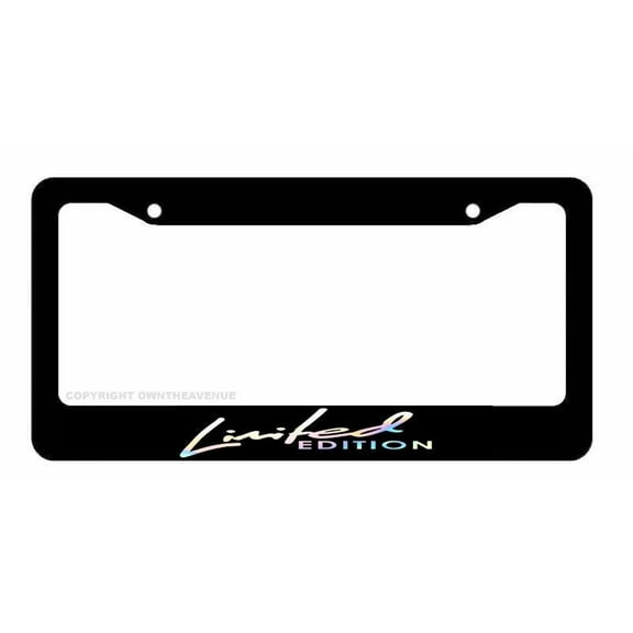 Limited Edition Oil Slick Holographic Racing Drifting JDM License Plate Frame