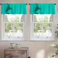 thumbnail image 2 of LALILO Kitchen Curtain Valance Christmas Tree Tree With Rod Pocket Window Curtain 52"x 18" Set of 2, 2 of 5