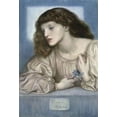 thumbnail image 2 of Rossetti, Dante Gabriel 18x24 Black Ornate Wood Framed with Double Matting Museum Art Print Titled - May Morris, 2 of 4
