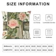 thumbnail image 5 of Qinduosi Spring Easter Pillow Covers Bunny Floral Wreath Easter Pillow CasePink Flowers Throw Pillow Covers White, 5 of 5