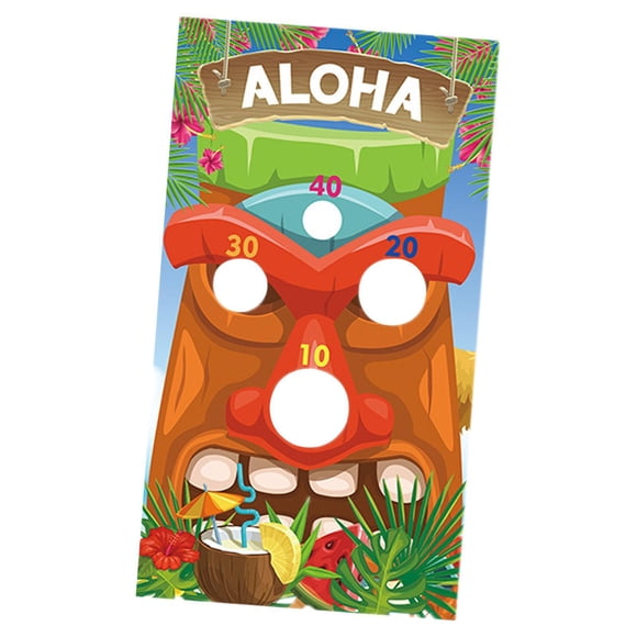 Lanzamiento de bolsitas de frijoles - Divertido juego de fiesta con una bandera colgante - Juego de carnaval para adolescentes - Regalo de cumpleaños Estilo A
