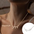 thumbnail image 3 of Ins Constellations Theme Friendship Necklace Rhinestone Comfortable Delicate with Display Card Pendant for Lover Festival Gifts Scorpio Silver, 3 of 5