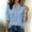 Assorted, variant on Women's Blouses & Tops, V-Collar Button Placket with 3/4 Sleeves, Loose Fit Solid Color for Spring and Fall Daily Wear
