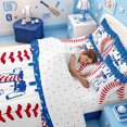 thumbnail image 5 of meiyoeat Boys Personalized Initial E 7-Piece Twin Bedding,Baseball Sport Games Bedding Comforter Set For Ball Lovers,Reversible, 5 of 7