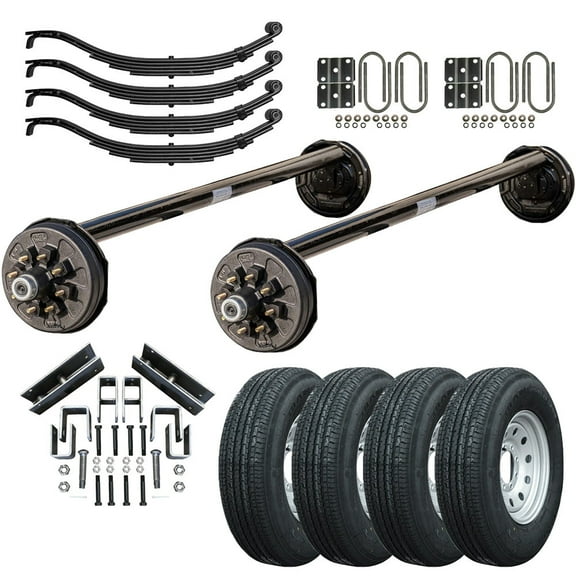 7000 lb Heavy Duty Tandem Axle TK Trailer Kit - 14K Capacity - (Drop Original Series), 85/00 (Loose Spring Seats)