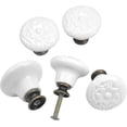 thumbnail image 4 of 10pcs Vintage Ceramic Door Drawer Handle, 34mm Round Drawer Knobs, Furniture Knob, Door Knobs, Furniture Handles For Cupboard Cabinet Kitchen, Kids Ro, 4 of 5