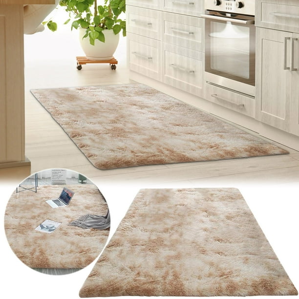 Alfombra de microfibra súper suave - Alfombra moderna para interior en salón y dormitorio, alfombra antideslizante lavable en 4 tamaños