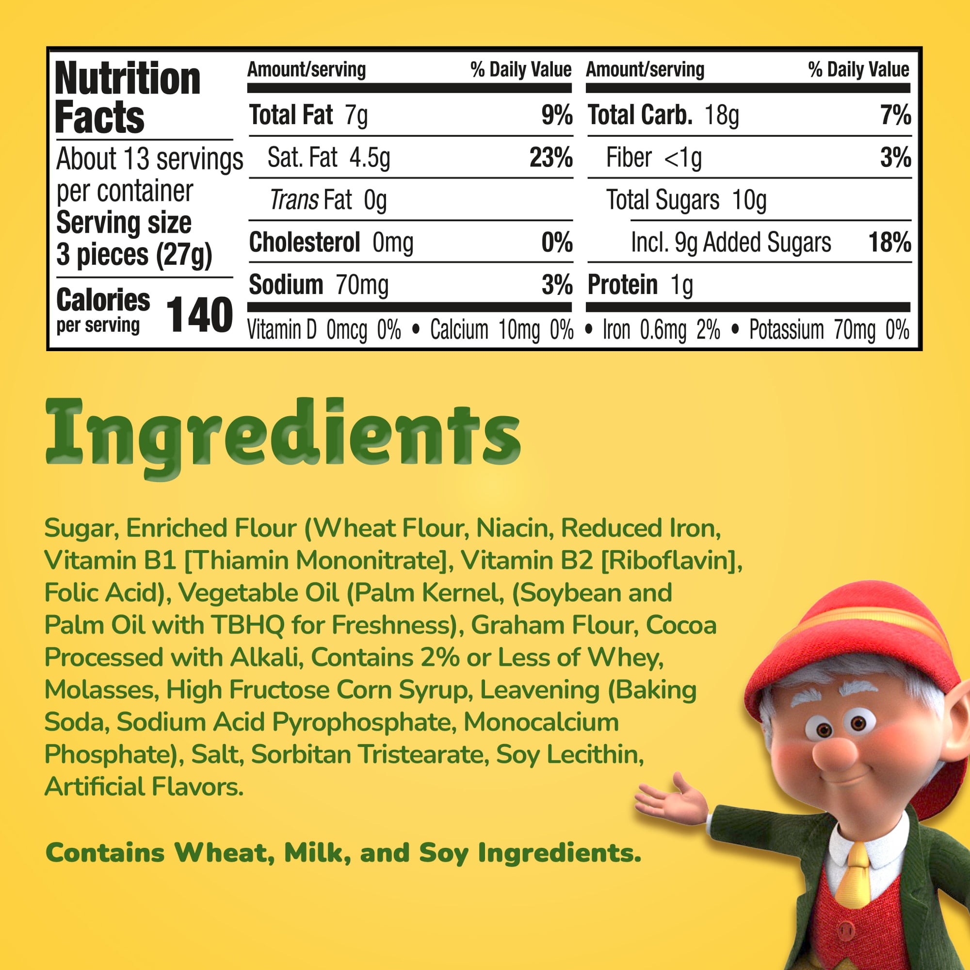 Keebler Fudge Grahams, Fudge Covered Graham Crackers, 12.5 oz