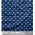 thumbnail image 1 of Soimoi Cotton Poplin Fabric Check & Geometric Printed Fabric 1 Yard 42 Inch Wide, 1 of 3