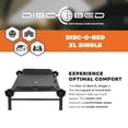 thumbnail image 2 of Disc-O-Bed Single Cot, Portable Sleep Solution for Tents & Cabins, Black, XL, 2 of 11