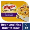 (4 Pack) Kraft Velveeta Cheesy Bowls Bean & Rice Burrito Bowl, 9 oz