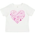 thumbnail image 3 of Inktastic Valentine words in pink Boys or Girls Toddler T-Shirt, 3 of 5