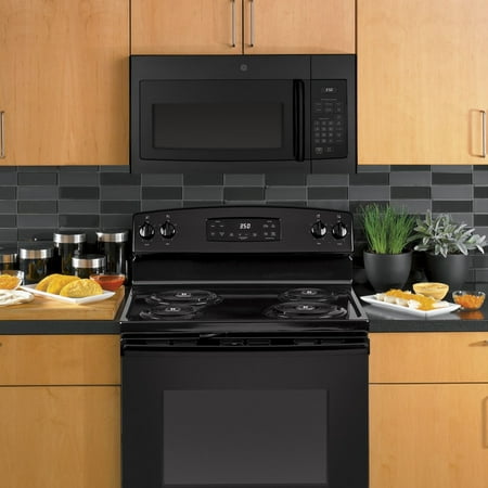 GE - 1.6 Cu. Ft. Over-the-Range Microwave - Black