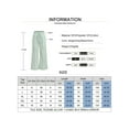 thumbnail image 4 of Gvmfive Women's High Waist Solid Patchwork Pants Wide Leg Tie Up Loose Pants, 4 of 9