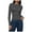 Dark Gray, variant on GEWSEY Women's Long Sleeve Crew Neck Shirts Fall Basic Casual Ruched Side Slim Fit T Shirts Tee Tops (Light Blue, XL)