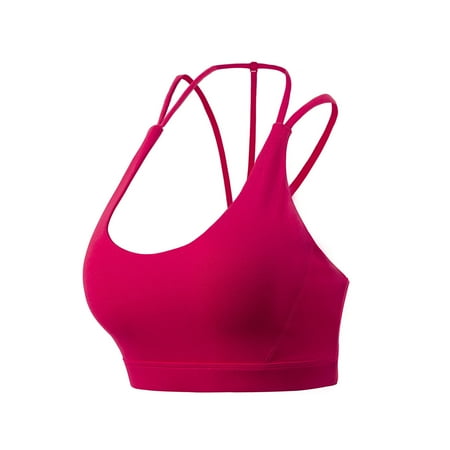 

YWDJ Sleep Bras for Women Woman Bras With String Quick Dry Shockproof Running Fitness Large Size Underwear Red L