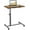 Light Walnut, variant on Laptop Table Mobile Adjustable Height Portable Desk Notebook Swivel PC Computer Rolling Desk with Wheels, Laptop Stand for Couch Bedside Hospital Bed Table
