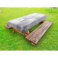 thumbnail image 1 of Grey Outdoor Tablecloth, Dark Ominous Clouds in Gothic Style Digital Art Print Dramatic Moody Sky Stormy Weather, Decorative Washable Fabric Picnic Tablecloth, 58 X 104 Inches, Gray, by Ambesonne, 1 of 2