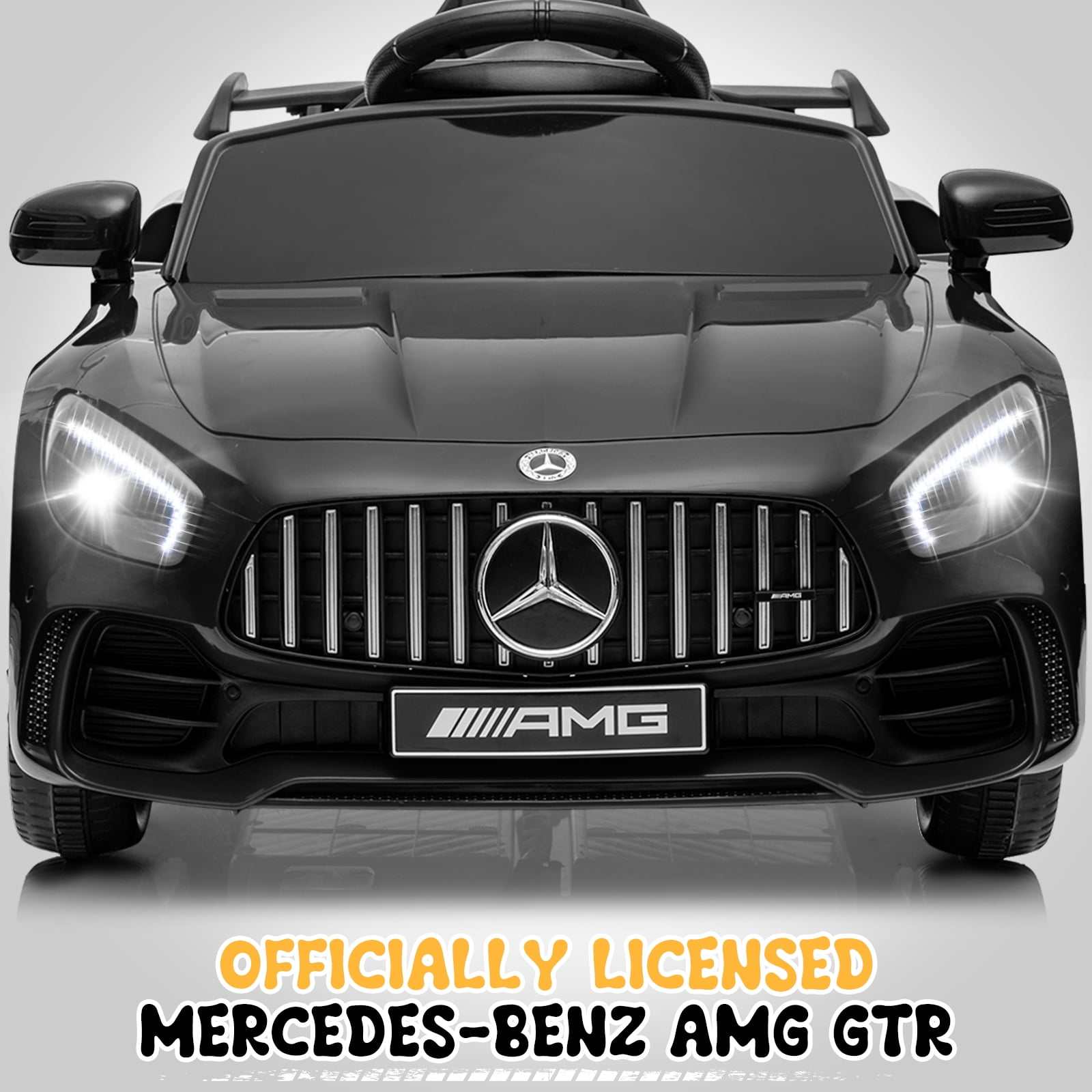 UBesGoo 12V Licensed Mercedes-Benz Electric Ride On Cars Toys for Kids, Power Wheels with Parent Remote Control, Black