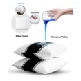 thumbnail image 6 of Waterproof Outdoor Throw Pillows with Inserts 12"x20" Set of 2, Black Solid Color Texture Soft Decorative Pillowcases for Couch Bedroom, Simple Black Stripes Pillow Covers for Sofa Living Room, 6 of 8