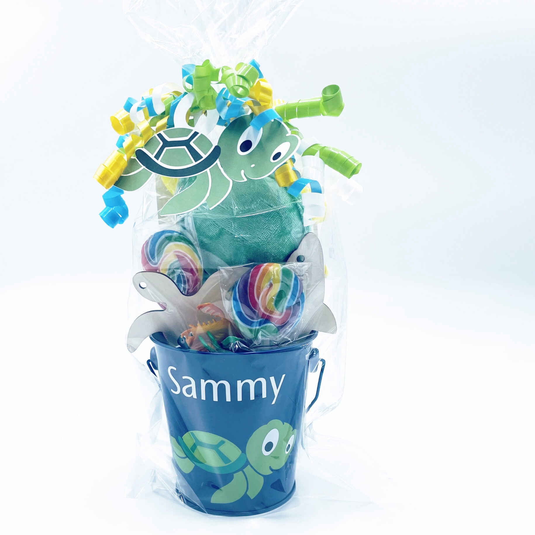 Timeless Desserts Turtle Gift Basket Sea Life Personalized Birthday Ocean Theme Crafts