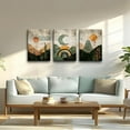 thumbnail image 3 of Boho Wall Decor for Living Room Canvas Wall Art for Bedroom Office Wall Decorations Abstract Wall Paintings Geometry Landscape Wall Pictures Artwork Modern Home Decor 3 Piece Ready to Hang, 3 of 6