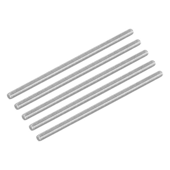 Uxcell 10Pack M4 x 90mm Fully Threaded Rod Right Hand Threads, 0.7 Thread Pitch