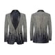 thumbnail image 4 of 26-27 Men Stylish Conversion Shiny Sequins Blazer Suit Jacket, 4 of 5