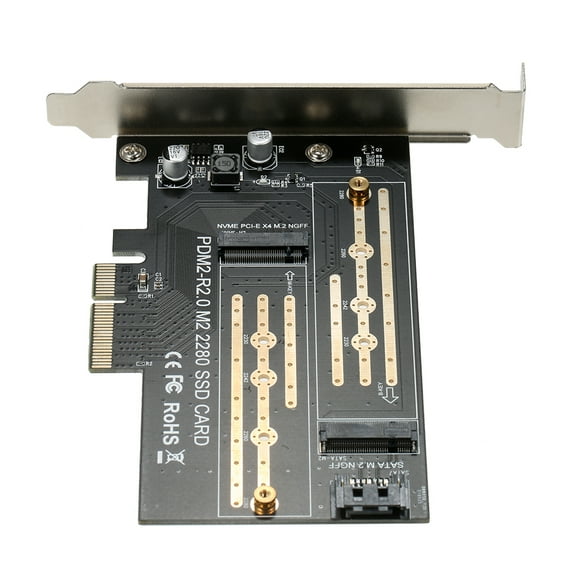 Adapter Card,Pci-e X4 Support Nvme Dual M.2 key key With M.2 key To Pci-e X4 Nvme To Pci-e M.2 Nvme To key Support Nvme Adapter With M.2 Adapter With X4 Adapter Buzhi