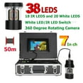 thumbnail image 2 of 7 Inch 20m/50m/100m Underwater Fishing Video Camera Fish Finder IP68 Waterproof 38 LEDs 360 Degree Rotating Camera ,Easy to Use, 2 of 7