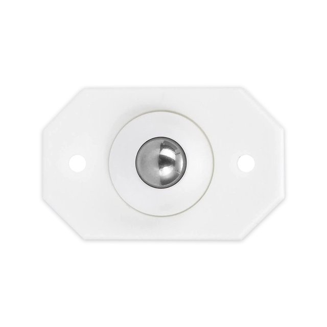 Yuarrent Rueda autoadhesiva Rotación Plástico Pegajoso Universal Polea Gabinete Ruedas de basura Rodillo portátil Cuenta de acero blanco Type3 NO3