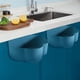 thumbnail image 5 of Contenedores de plástico con asas para organizar la despensa | Organizador multiusos para cocina y baño | Contenedor abierto de 23 x 18 x 9 cm para uso en casa y oficina, 5 of 6