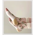 thumbnail image 5 of 6 pares de calcetines transparentes para mujer, calcetines florales, calcetines de encaje de malla transparente de verano, calcetines finos de cristal jacquard, 5 of 5