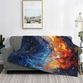 thumbnail image 2 of Uemuo Galactic Dog Swirls Art Printed Throw Blanket for Couch, Fluffy Fuzzy Blankets for Bed, Sofa, Cozy Flannel Faux Fur Blanket-50"x40", 2 of 6