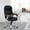 Black, variant on Dkelincs Executive Office Chair Big and Tall Leather Computer Chair Ergonomic Massage Desk Chair Heavy Duty Swivel Task Chair with Lumbar Support and Headrest for Adults, White