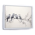 thumbnail image 2 of Designart "Birds on the Brink of Flight I" Animals Floater Framed Canvas Print, 2 of 7