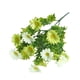 thumbnail image 1 of Ramo de flores artificiales con hojas verdes, realista, resistente a los rayos UV, de seda, para interior y exterior, jardín, patio, balcón, decoración del hogar., 1 of 8