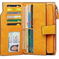 thumbnail image 2 of Women Leather Wallets RFID Blocking Clutch Card Holder Ladies Purse with Zipper Pocket, 2 of 6