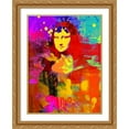 thumbnail image 2 of Stephen Chambers 19x24 Gold Ornate Wood Framed With Double Matting Wall Art Titled - Mona Lisa Redux, 2 of 6