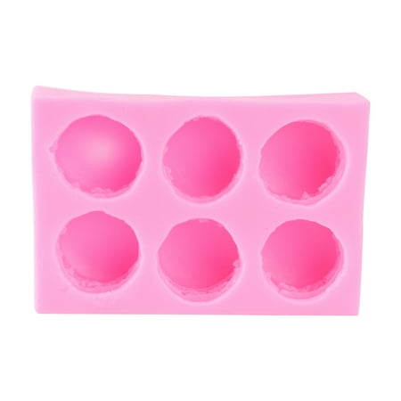 

6-Cavity Silicone Macaron Mold DIY Cake Molds Fondant Moulds Cake Decor Tools Bakeware