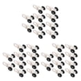thumbnail image 1 of relayinert Rail de Rideau Robuste 10 Pcs Rail Coulissant Robuste Crochet de Transport Roulant Support de Plafond Solide et Durable Blanc Noir Style 5 3Ensemble, 1 of 6