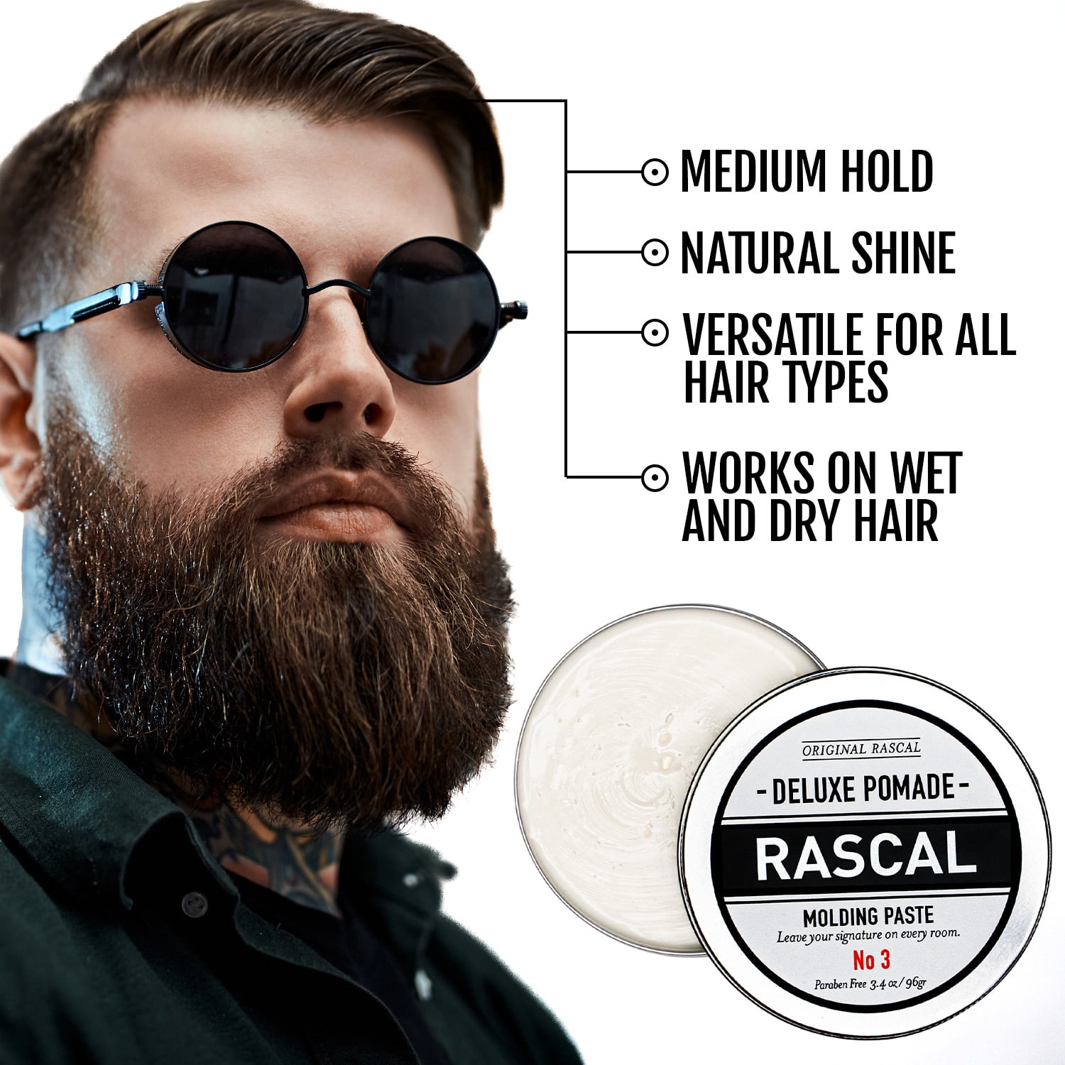 #3 Natural, Medium Hold Molding Paste