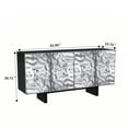 thumbnail image 4 of Clihome 4-Door Accent Sideboard Storage Cabinet with Adjustable Shelves, Silver Modern Sideboard Buffet Cabinet for Kitchen, Dining Room, Living Room, Entryway, 4 of 9