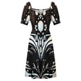 thumbnail image 4 of Venetian mask black / white Sleeveless Dress Summer dresses for women summer woman dress 2024, 4 of 6