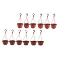 thumbnail image 4 of BRIGHTFUFU 12 unids colgando maceta de flores balcón orquídea pendiente colgante chic maceta suspendida, 4 of 8