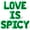 Green, variant on Letter Balloons - LOVE IS SPICY 16" Inch Alphabet Letters Foil Mylar Balloon Bachelorette or Bridal Shower Party Banner (Black)