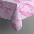 thumbnail image 4 of Pink Breast Cancer Rectangle Tablecloth 60"x120",Waterproof Polyester Rectangle Table Cloth, Wipeable Spillproof Polyester Tablecloth for Dining, Camping, Indoor and Outdoor, 4 of 6