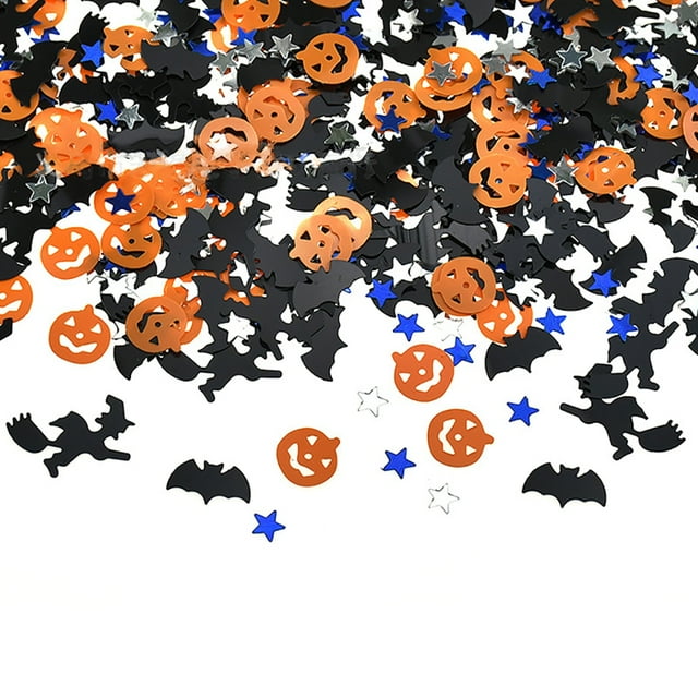 Confettis d'Halloween Fantôme Feuille d'Érable Toile d'Araignée Citrouille Confettis Table Confettis