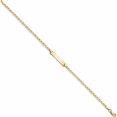 thumbnail image 2 of 10K Yellow Gold Flat Anchor Link Id Bracelet (7 X 4.07) Made In United States 10lid71-7, 2 of 5