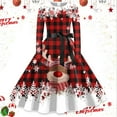 thumbnail image 1 of Vestidos Casuales Para Mujer 派对 Moda Femenina Casual Navidad Cuello En V Mujeres Navidad Gráfico Elegante Vestidos Sin Mangas Moda Sexy Floral, 1 of 3